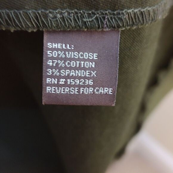 J. McLaughlin Wrap Dress 3/4 Length Sleeves Notched Lapel Green Size L - Picture 10 of 11